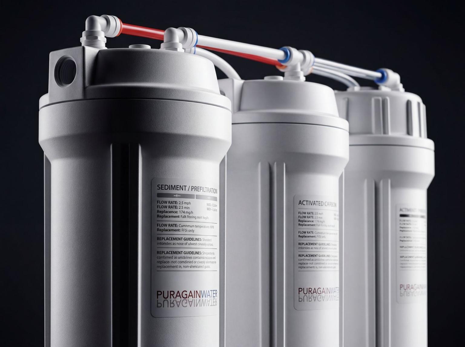 Under-sink reverse osmosis system installation detail